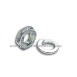 Kit écrou & rondelle grover pour boulon de fixation moteur Vespa 50& Primavera